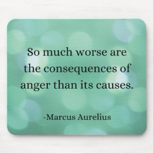 Mousepad Marcus Aurelius: Conquiste a raiva, encontre a paz