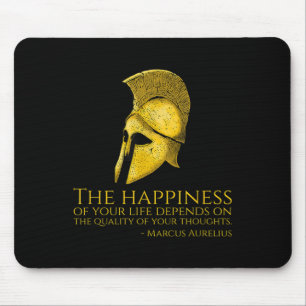 Mousepad Marcus Aurelius Stoic Citação Sobre A Felicidade -