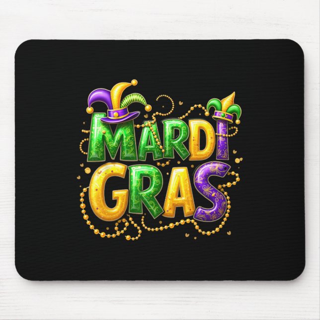 Mousepad Mardi Gras 2025 Papelada Para Mulheres (Frente)