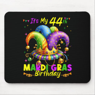 Mousepad Mardi Gras 44 Birthday Fat Terça-Feira 44 Anos