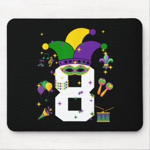 Mousepad Mardi Gras, 8 anos, pensava que crianças de 8 anos