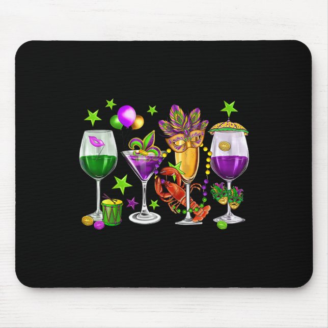 Mousepad Mardi Gras Bebe Nova Orleans Engraçadas Mulheres (Frente)