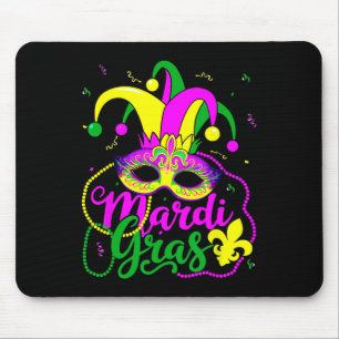 Mousepad Mardi Gras Carnaval Miçanga Máscara Feenas Que