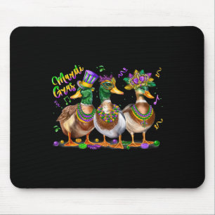 Mousepad Mardi Gras Duck Carnival Costume Louisiana Men War
