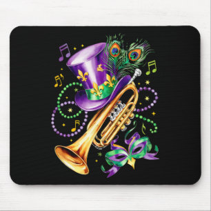 Mousepad Mardi Gras E Trompetes Perfeitos Mix Festiva