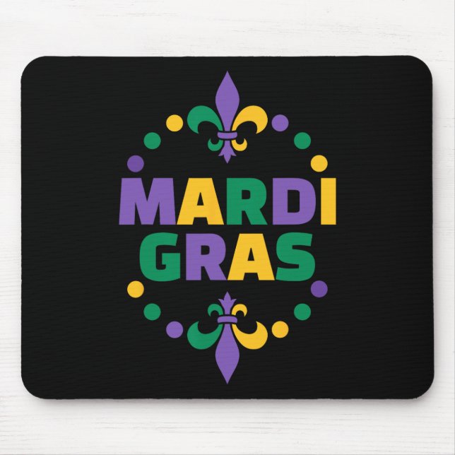 Mousepad Mardi Gras Happy Mardi Gras Carnaval (Frente)
