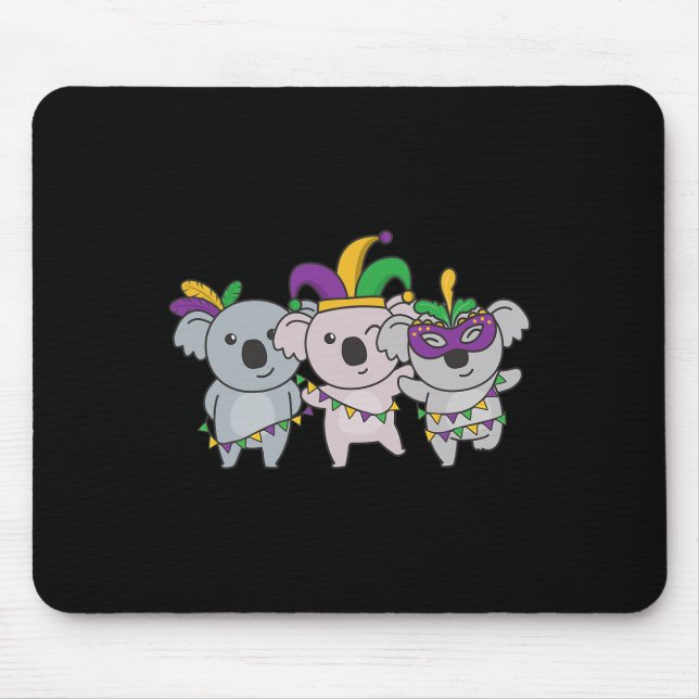 Mousepad Mardi Gras Koala Figurume (Frente)