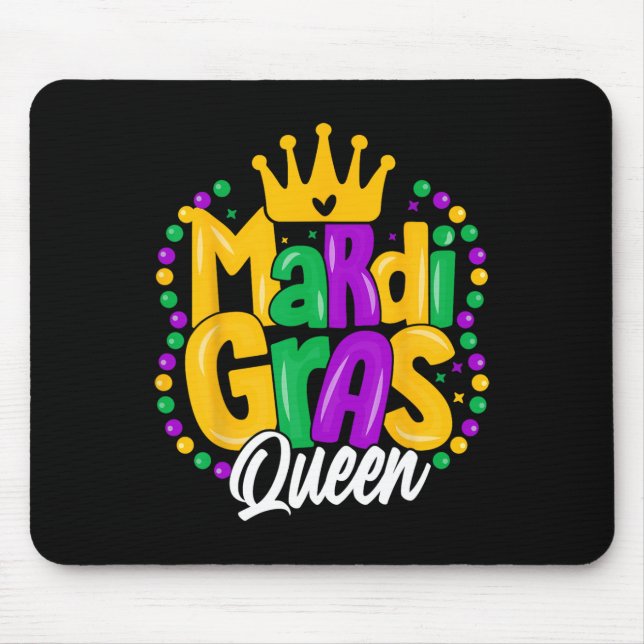 Mousepad Mardi Gras Queen Womens Mardi Gras (Frente)