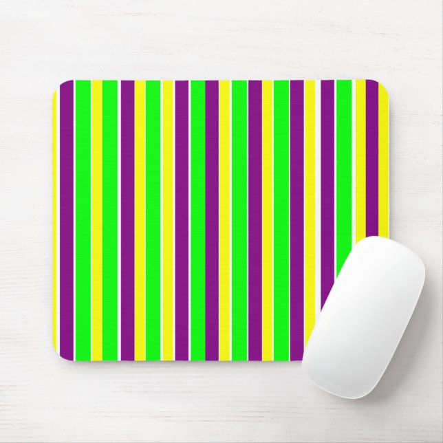 Mousepad Mardi Gras Stripes (Com mouse)