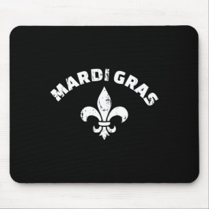 Mousepad Mardi Gras Vintage Fleur De Lis