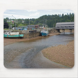 Mousepad Maré baixa na Baía de Fundy em St. Martins, New