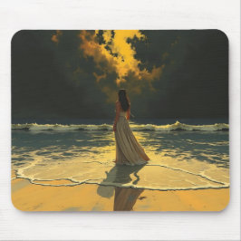 Mousepad Maré Dourada de Solidão | Marés Celestiais