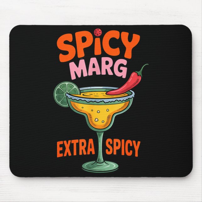 Mousepad Marg extra apimentada cinco de mayo verão pub bar (Frente)