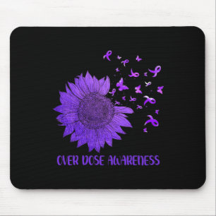Mousepad Margarida Bonita Borboletas Roxas Sobredosagem de