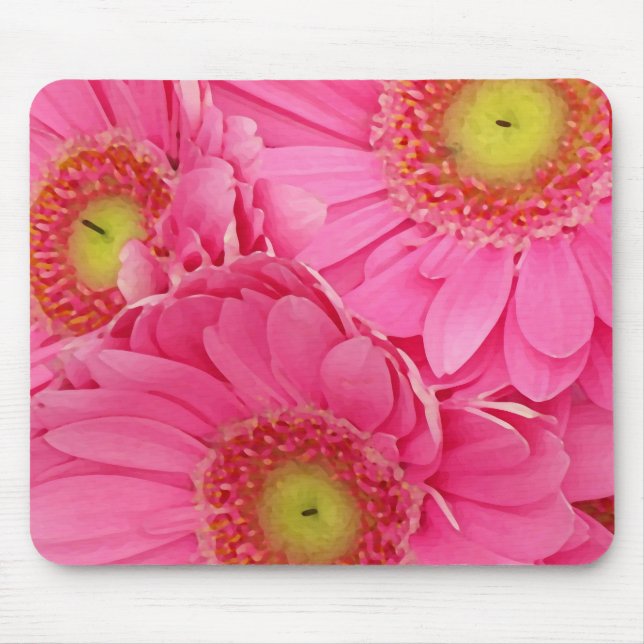Mousepad Margaridas cor-de-rosa de Gerber (Frente)