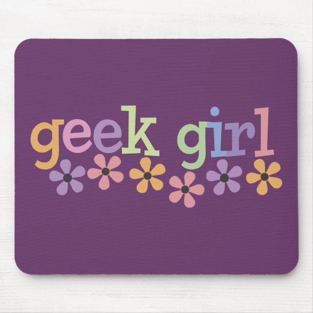 Mousepad Margaridas da menina do geek (Frente)