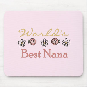Mousepad Margaridas e mundos a melhor Nana dos rosas