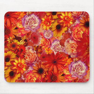 Mousepad Margaridas encarnados ricas do buquê brilhante