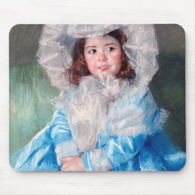 Mousepad Margot em azul, Mary Cassatt (Frente)