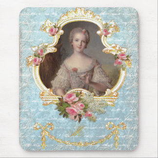 Mousepad Maria Antonieta com Rosas Rosa