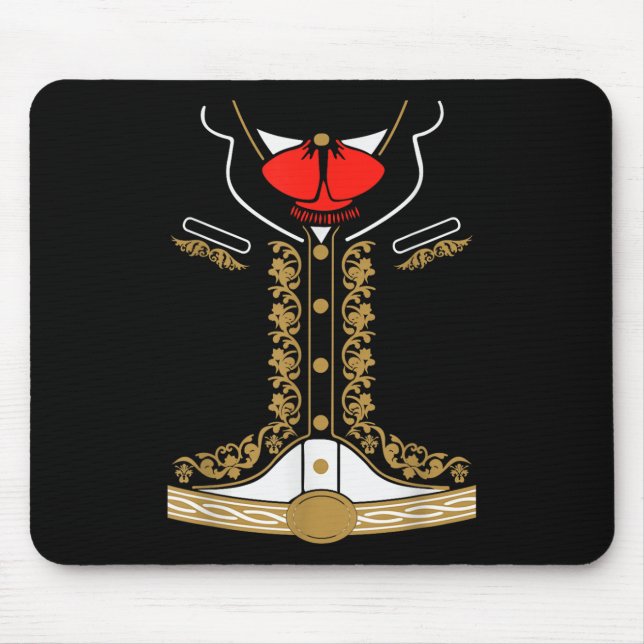 Mousepad Mariachi Costume Charro Para Cinco De Mayo (Frente)