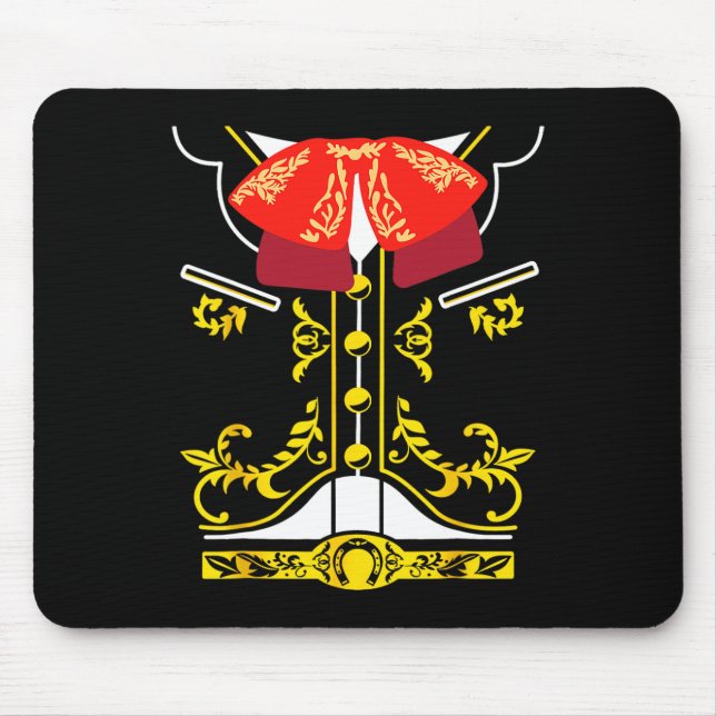 Mousepad Mariachi Tee Charro Cinco De Mayo Hallowee (Frente)