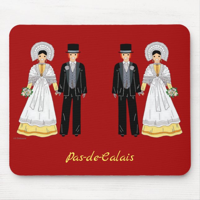 Mousepad Mariage en Pas-de-Calais, França (Frente)