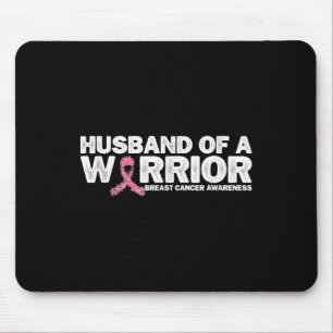 Mousepad Marido De Um Guerreiro Cancer De Fita Rosa Awa