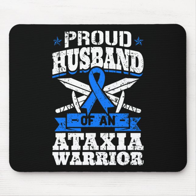 Mousepad Marido de um guerreiro da Ataxia Fita de Conscient (Frente)