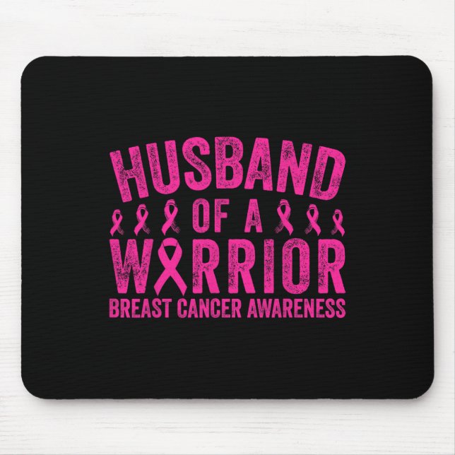 Mousepad Marido De Uma Consciência Do Cancer Da Mama Do Gue (Frente)
