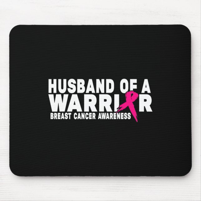 Mousepad Marido De Uma Consciência Do Cancer Da Mama Do Gue (Frente)