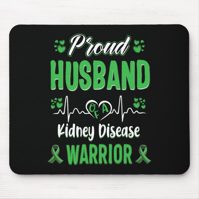 Mousepad Marido Kidney Guerreiro Sensibilização Fita Gr (Frente)