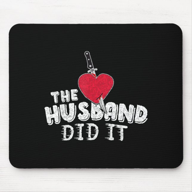Mousepad Marido Minimal Fez Isso Crime Real (Frente)
