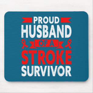 Mousepad Marido Orgulhoso Sobrevivente de AVC Ilustração Ve