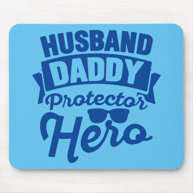 Mousepad Marido. Pai. Protetor. Foto Principal. (Frente)