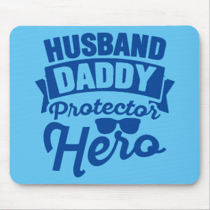 Mousepad  Marido.Pai. Protetor. Herói.