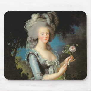 Mousepad Marie Antoinette com um rosa, 1783