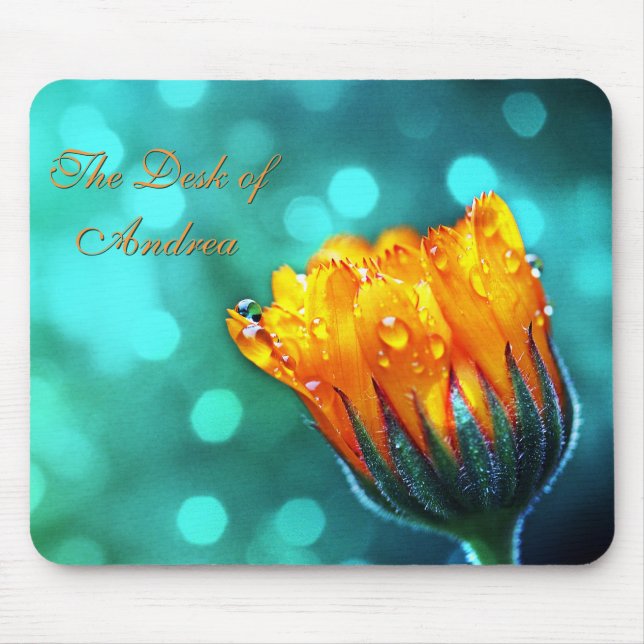 Mousepad Marigold em Aqua (Frente)