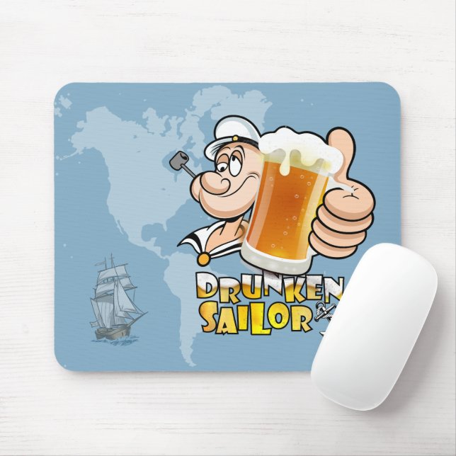 Mousepad Marinheiro Bêbado | (Com mouse)