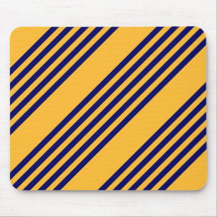 Mousepad Marinho azul e amarelo ensolarado cinco faixas