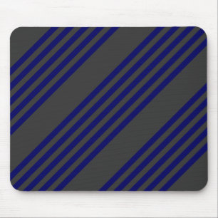 Mousepad Marinho azul e carvão cinco faixas