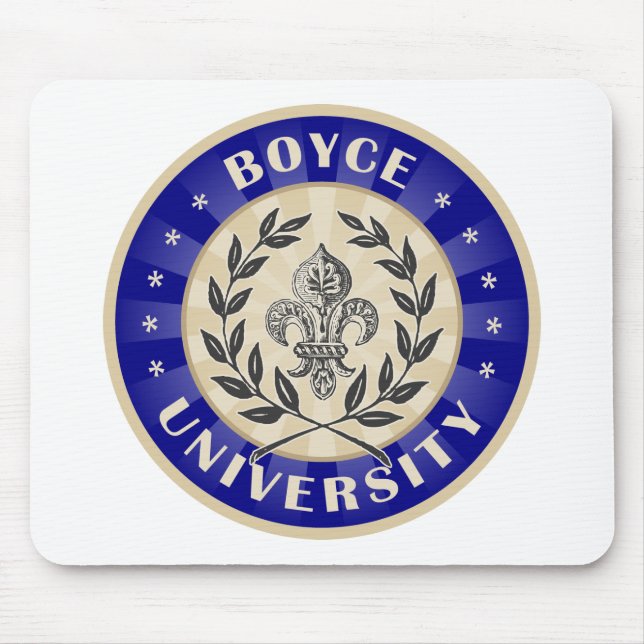Mousepad Marinho da universidade de Boyce (Frente)