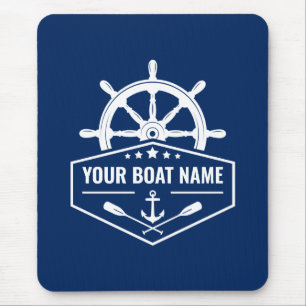 Mousepad Marinho De Época Do Seu Nome De Barco