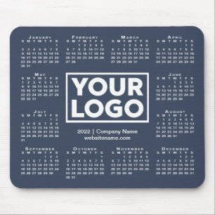 Mousepad Marinho do logotipo comercial para o calendário m