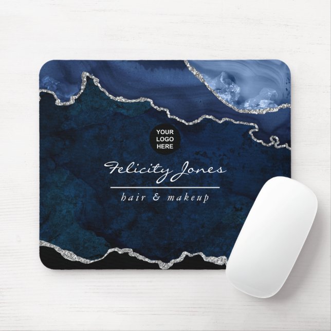 Mousepad Marinho e placa de Precioso de velocidade prata (Com mouse)