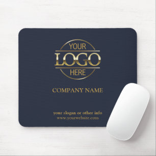 Mousepad Marinho personalizado Promocional azul Logotipo co