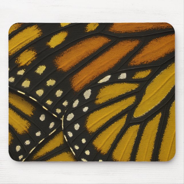 Mousepad Mariposa Orange & Yellow Monarch Butterfly Wing (Frente)