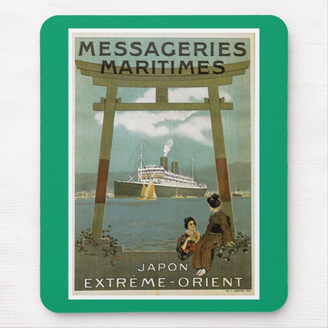 Mousepad Maritimes de mensagens "Japon Extreme-Orient" (Frente)