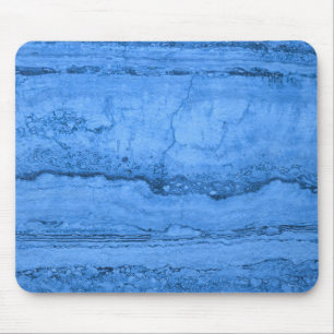 Mousepad Mármore azul de padrão Granito Elegante