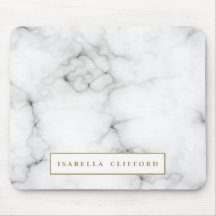 Mármore branco do logotipo feminino e preto